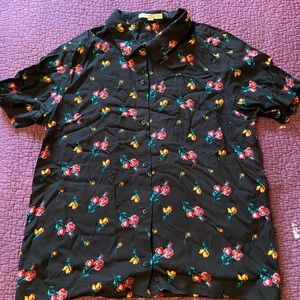 Vans womens buttoned down shirt
